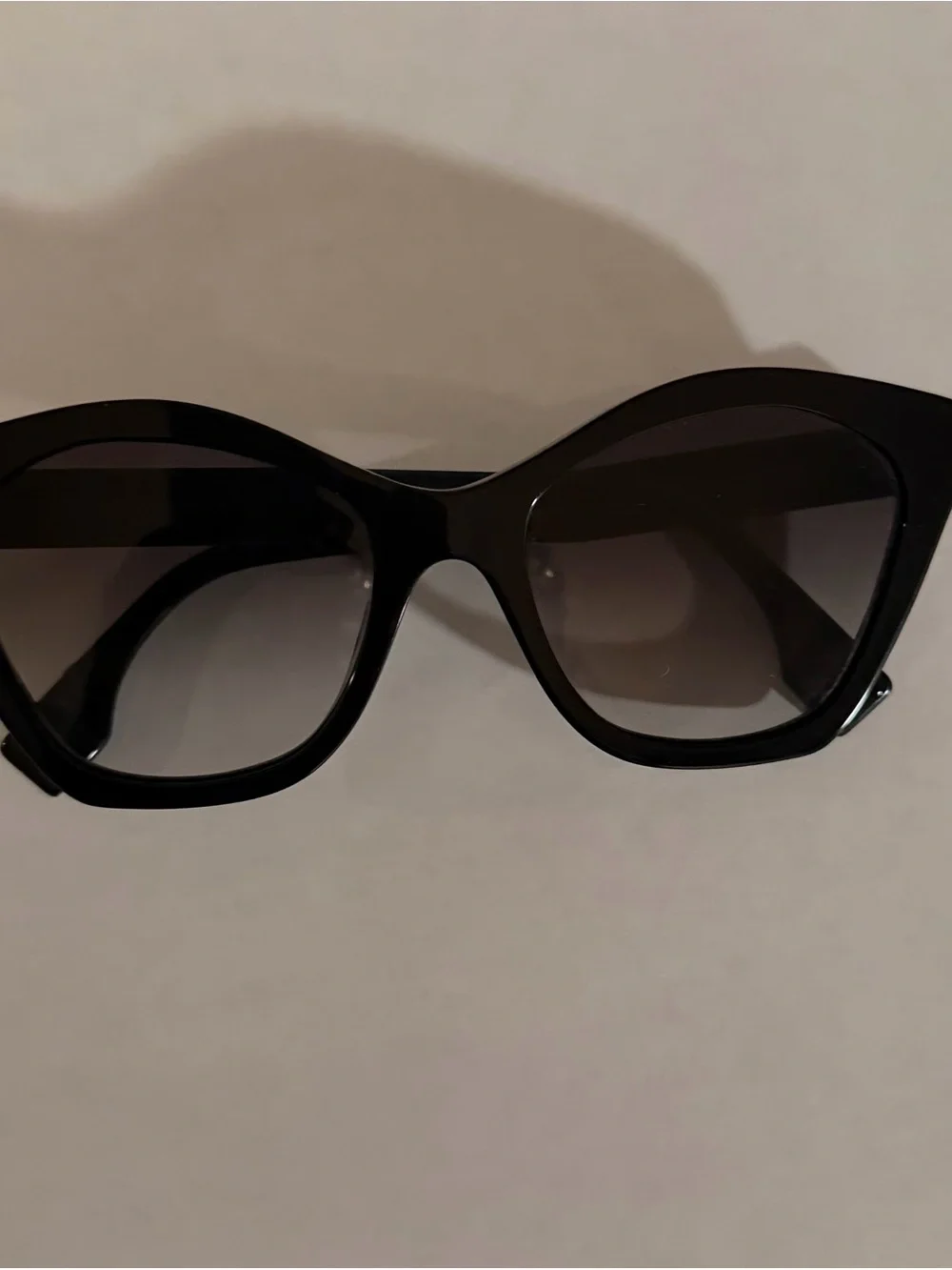 Fendi Black Sunglasses - Lettering 52mm Square - like new!